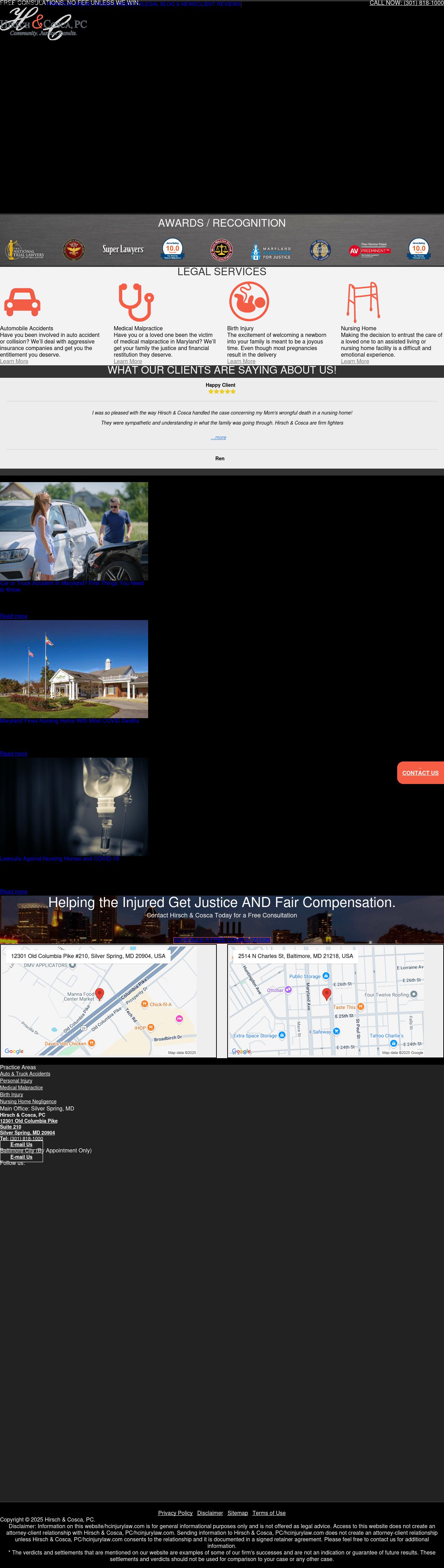 Hirsch & Cosca, PC - Silver Spring MD Lawyers