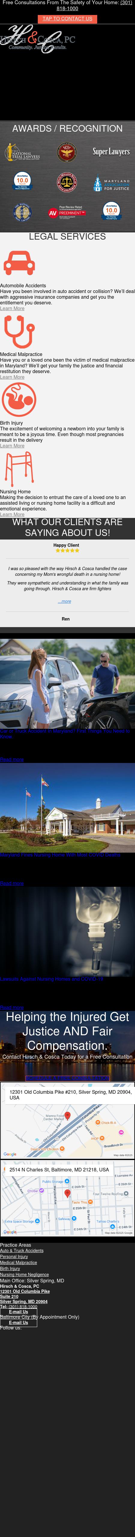 Hirsch & Cosca, PC - Silver Spring MD Lawyers
